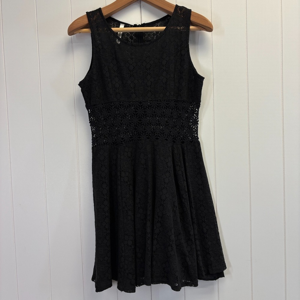 White Mark Couture Collection Womens Festival Crochet Skater Dress Size S Beach